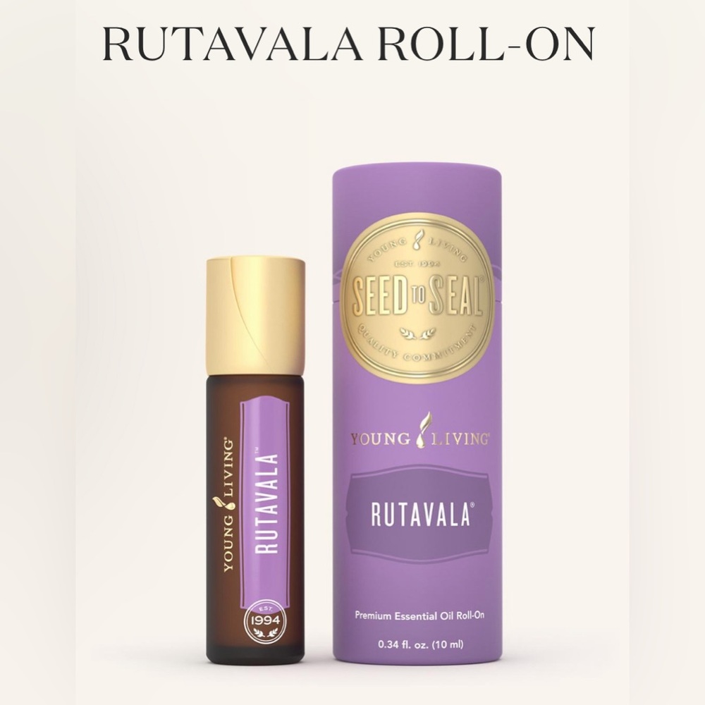 Young Living Rutavala Roll-On - Purple and Gold Design